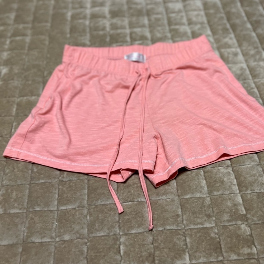Women's Pink Drawstring Shorts